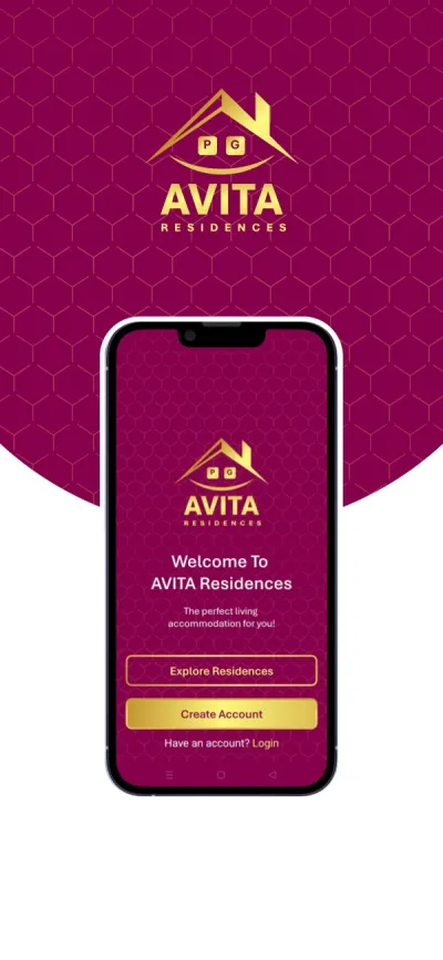 Avita Residences app screen 1
