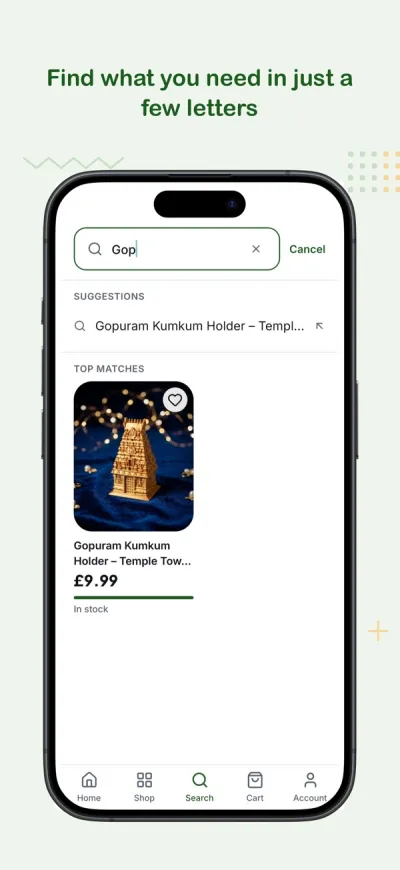 SunShoppers app screen 3