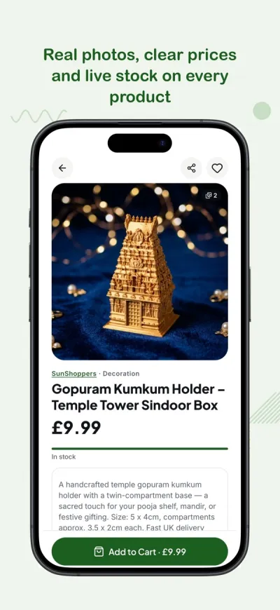 SunShoppers app screen 4